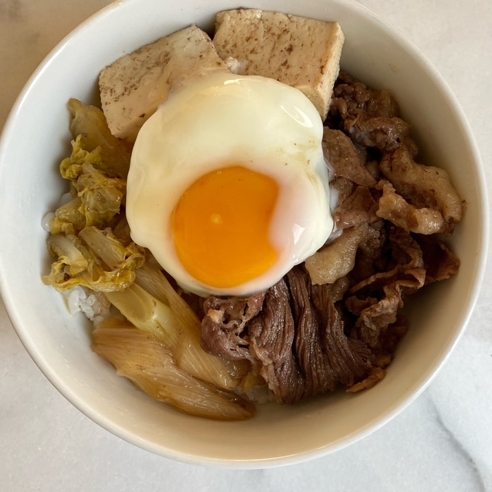 主夫がつくるすき焼き丼